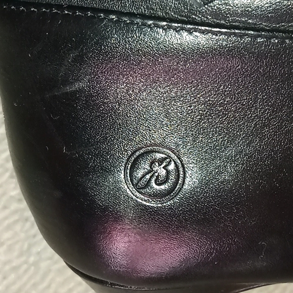 Women's Bronx Black Heel tall platform leather boots, pre loved good condition, - Picture 5 of 14